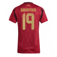 Camiseta Bélgica Johan Bakayoko #19 Primera Equipación para mujer Eurocopa 2024 manga corta